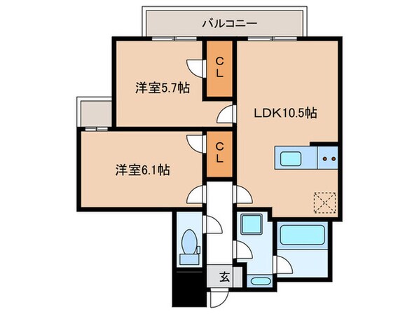 グルーブ五色山の物件間取画像